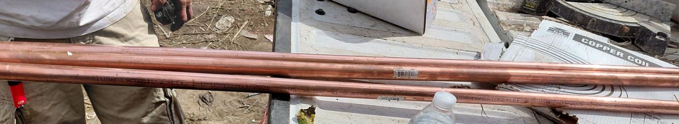 3- 5ft Cambridge Lee Copper Pipe Tubing