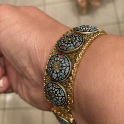 Bracelet with Turquoise Spheres