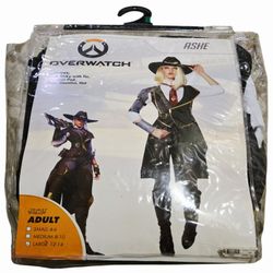 Overwatch Ashe Costume Spirit Halloween Adult Size L 12/14 Deadlock Rebel Gang