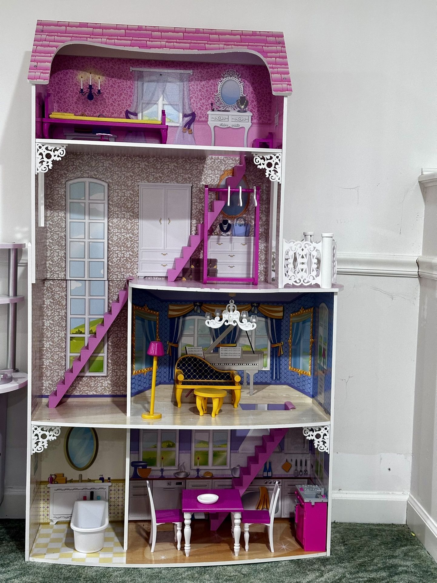 Tall Wooden Doll House