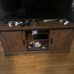 TV Stand With The TV