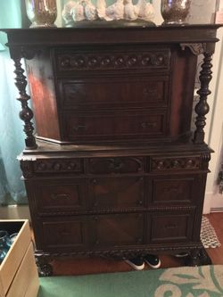 Dresser, antique, high boy, courthouse piece