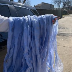 Beautiful Teal Blue Chair Bows (used Once)