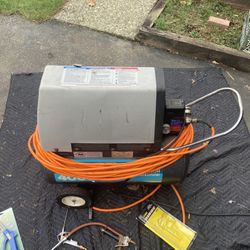 Air Compressor, Rand 4000, Inger Solkand, 100’ Hose, Commercial Grade 