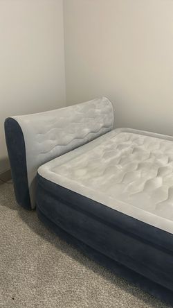 Inflatable Air Mattress with Headboard