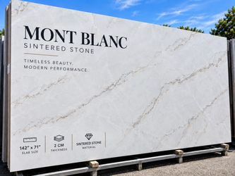 Mont Blanc Sintered Stone Slab – 142” x 71” – 2CM