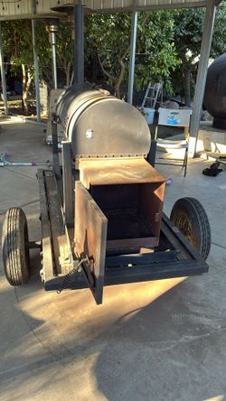 Heavy Duty Offset BBQ Smoker on Trailer