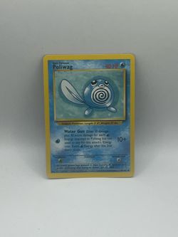 Pokemon Base Set Poliwag Card #59