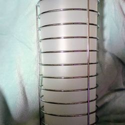 Chrome/ Frosted 3 Toilet Paper Freestanding Holder