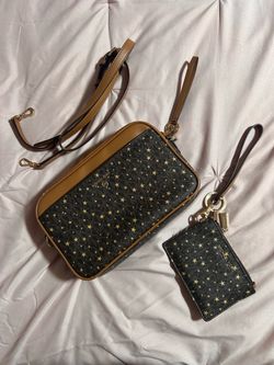Brown Starry Michael Kors Crossbody & Wallet