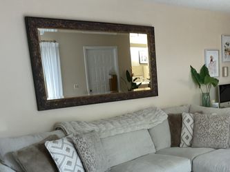 Large Heavy Gold Frame Mirror