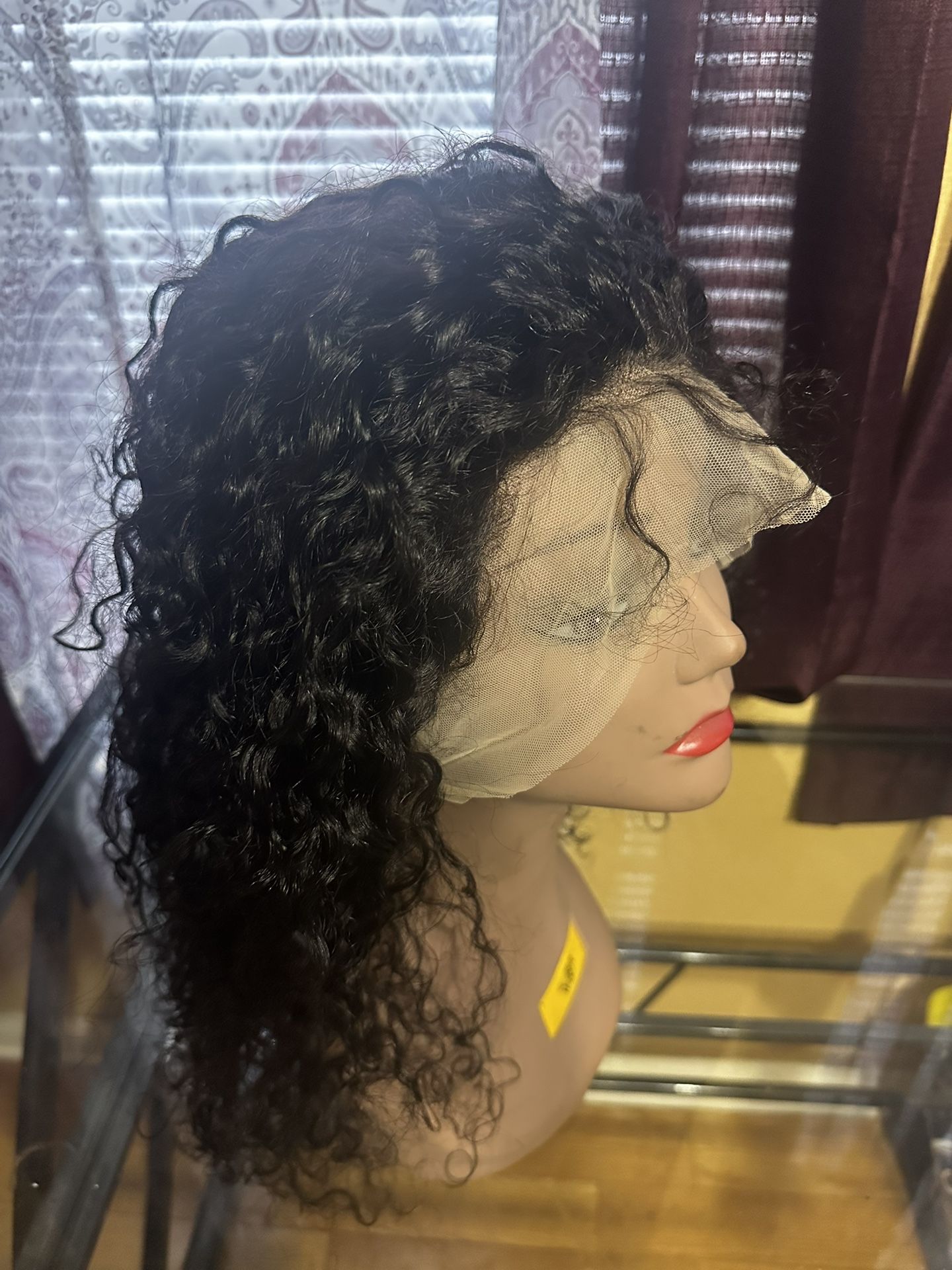 20 Inch Human Water Wave Lace Front Hair Wig
