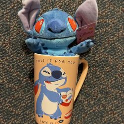 Disney Stitch Plush in Mug