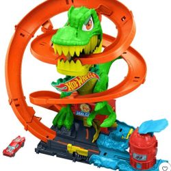 T rex blaze battle hot wheel