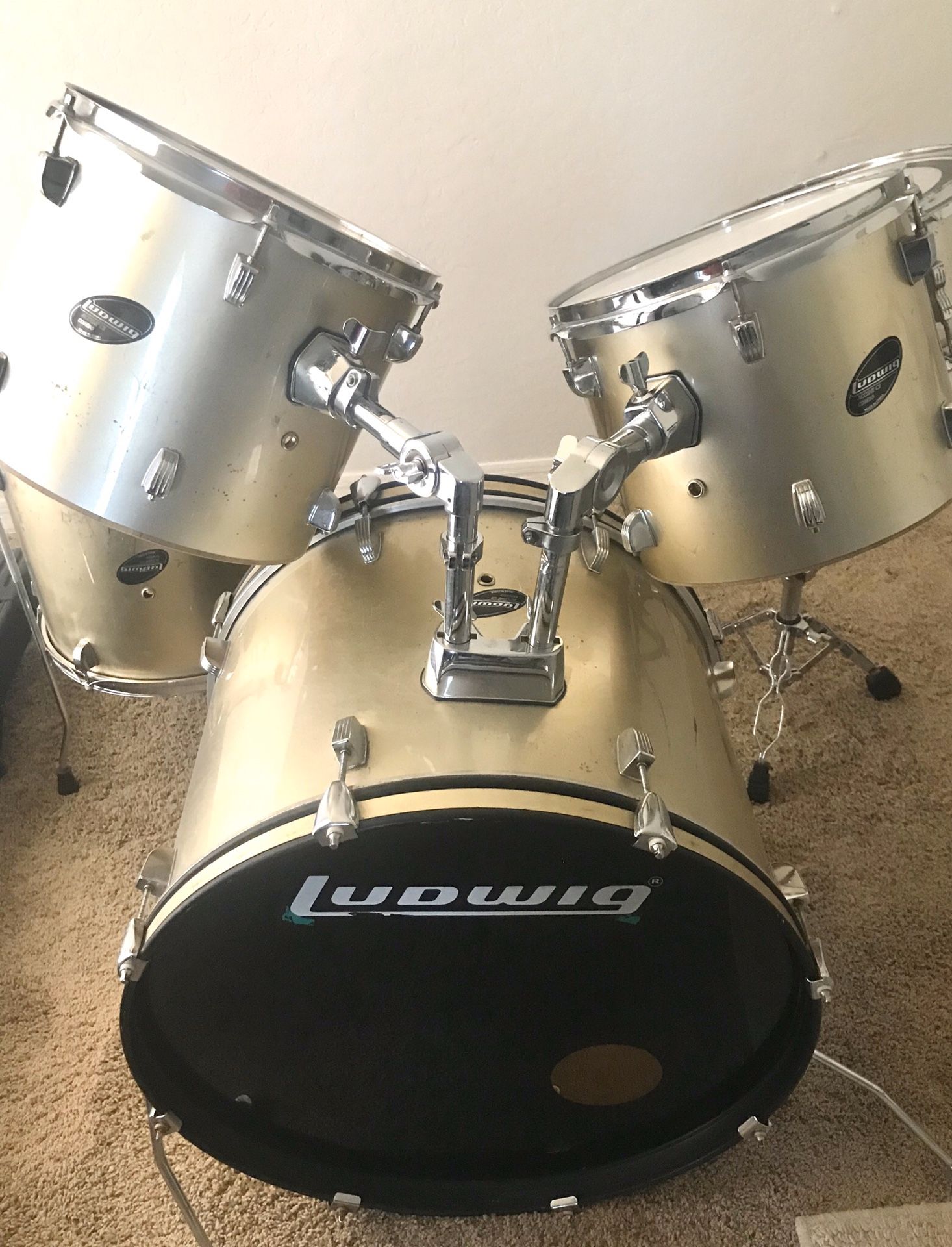 5pc Ludwig Drum Set - Accent CS Combo Edition