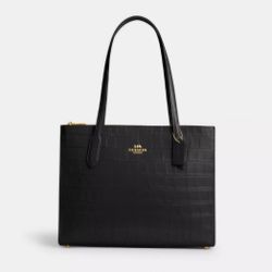 Coach Black & Gold Tote Bag