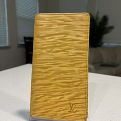 Louis Vuitton Yellow EPI Long Wallet 