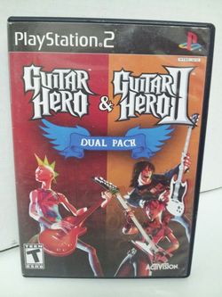 PS2 Guitar Hero dual pack