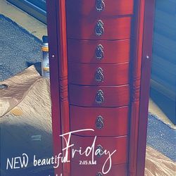 Beautiful Honey Hive Jewelry Robyn Jewelry Armoire ~ Rich Walnut