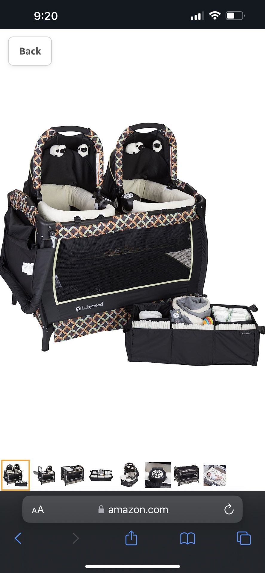 Twin Playpen And Changing Table 