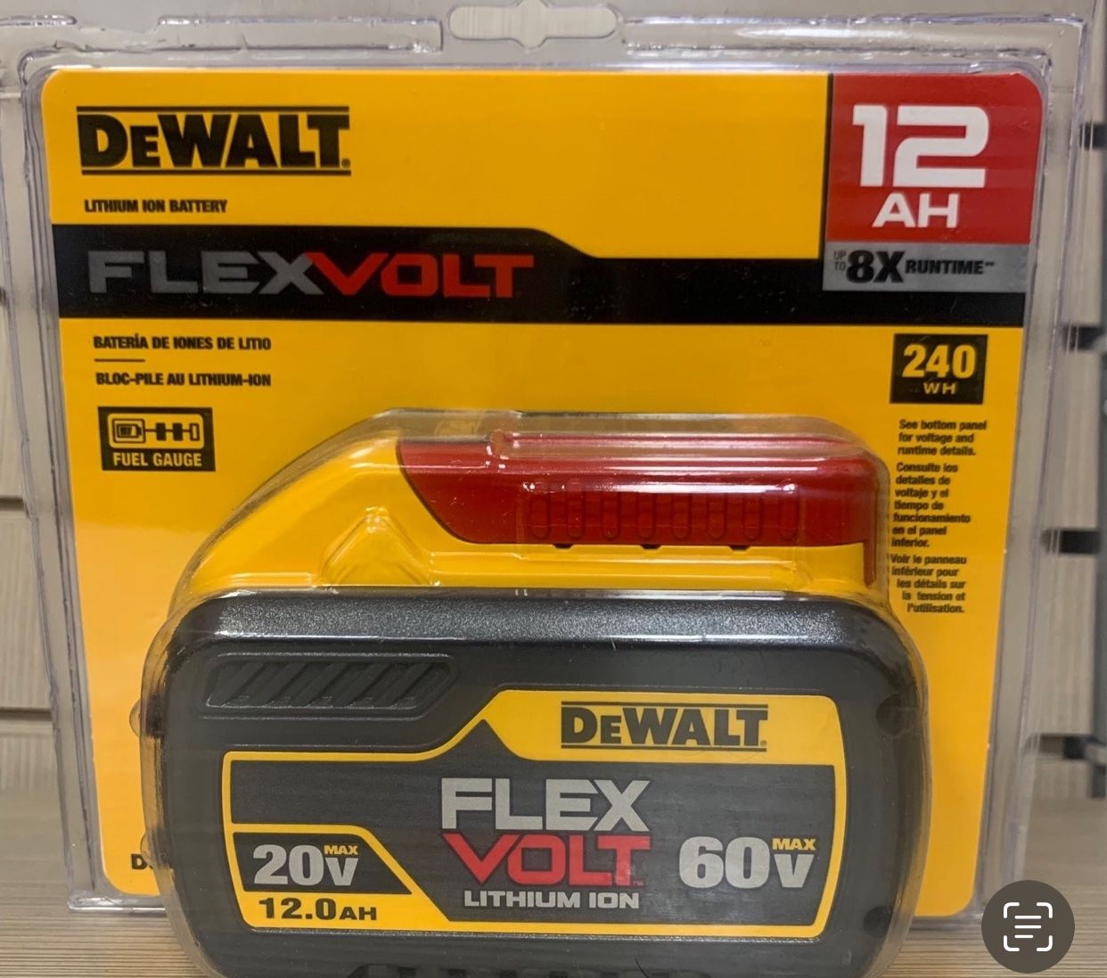 Dewalt New Battery 12.0 Flex Volt Nuevo