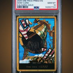 One Piece Card Game TCG PRB02 Kalgara Gold Don!! PSA 10