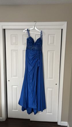 Royal blue prom dress size size 10 originally $260