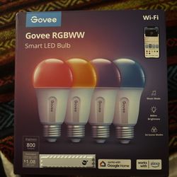 Govee RGBWW Smart LED Bulbs (4-Pack) – New, Never Used
