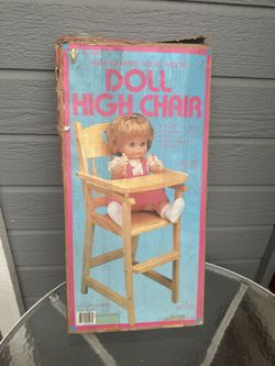Solid Wood Doll High Chair