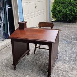 Pottery Barn Kids Two Sided Desk with Chair