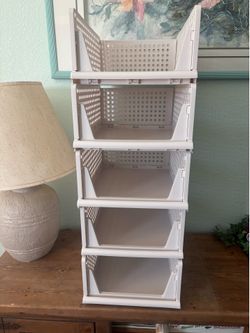 Five tier shelving unit