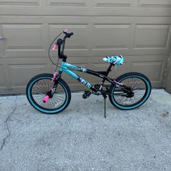 Kent Bicycle Tempest Freestyle Bike , 20" Inch Wheels, Black/Aqua Outdoor Exercise Fun Man Woman Boy Girl School