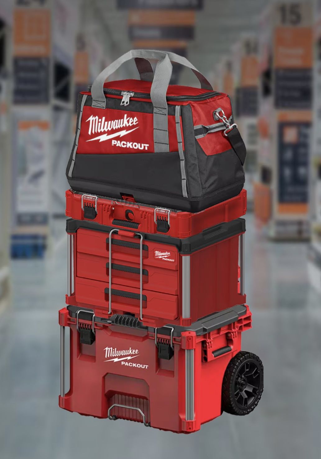 Milwaukee PACKOUT Set 4PC. Brand NEW.