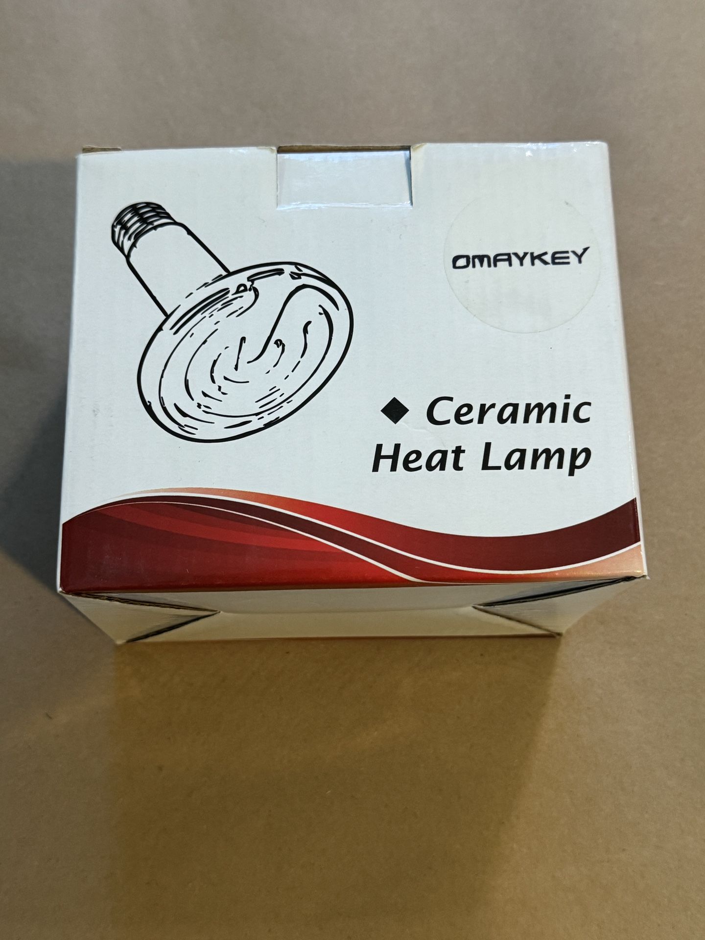 Ceramic Heat Lamp for Reptiles | Infrared Heat Emitter Bulb | Unused