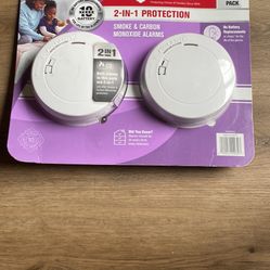 New 2 in 1 Carbon Monoxide and Smoke Detectors (Installed)
