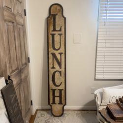 Metal Lunch Sign