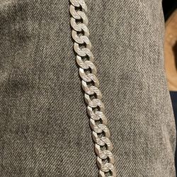 Silver Bracelet Curb/cuban 