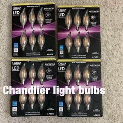 Chandelier  light  bulbs   -   $10 each pack