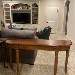 Brown Wood Table Stand