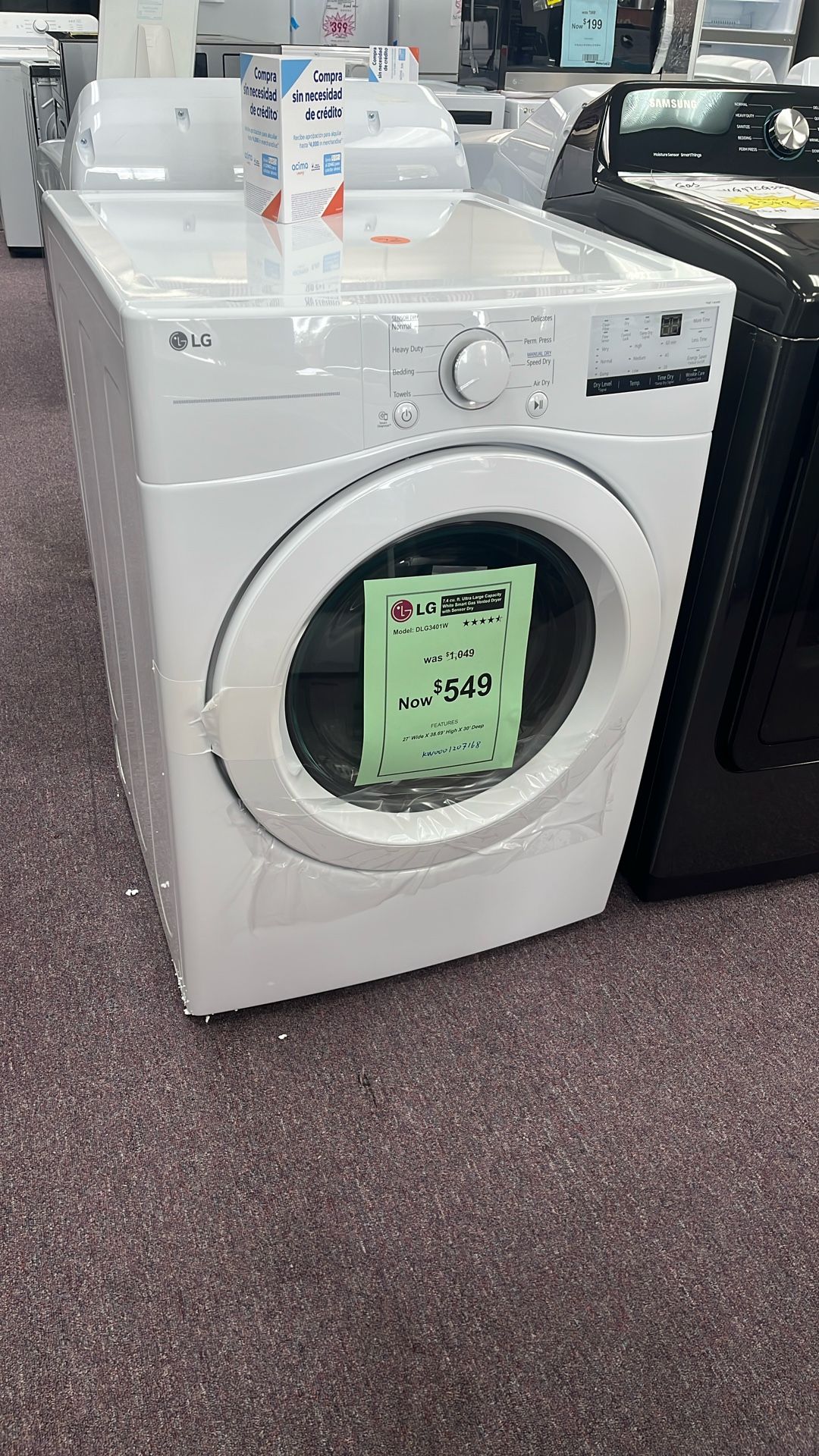 Dryer Gas New Open Box Scratch And Dents
