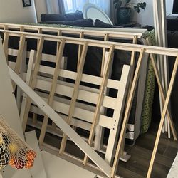 bunk bed with mattress