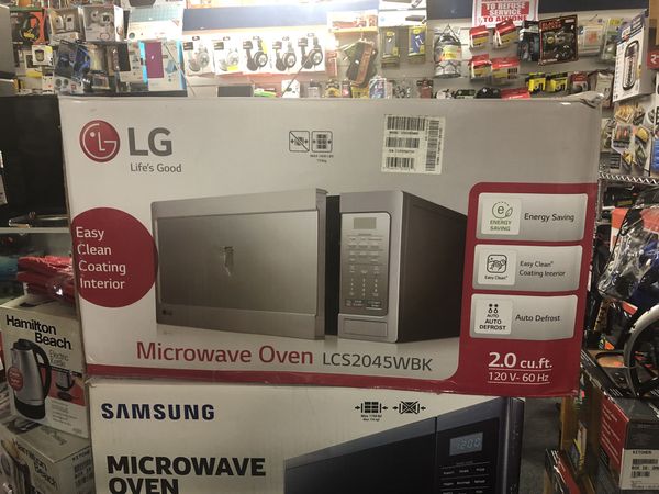 Lg Lcs2045wbk 2 0 Cu Ft Countertop Microwave Oven For In 2 0 Cu Ft Countertop Microwave Oven