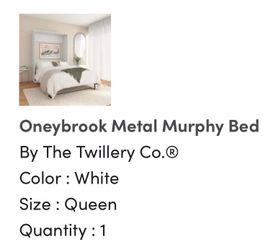 Queen Murphy bed