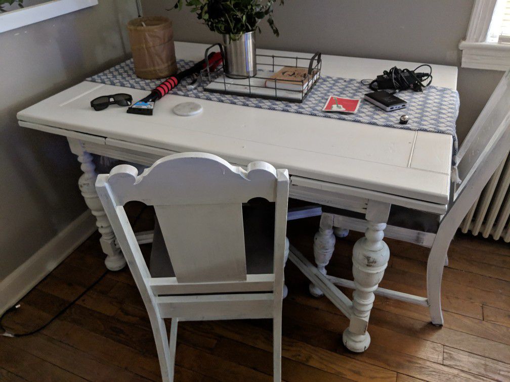 Free dining table and 2 chairs