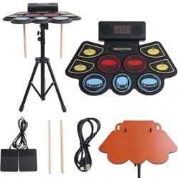 9 Pads Electric Drum Set