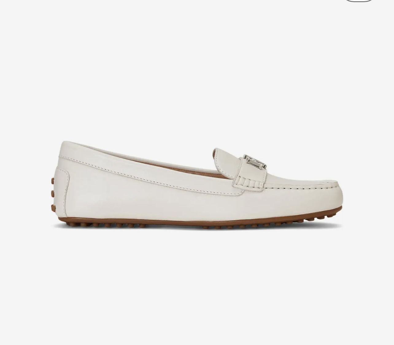 Women’s Lauren Ralph Lauren Barnsbury Slip-On Driver Loafer Flats White