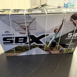 Silverback SBX 54" In-Ground Basketball Hoop with Adjustable-Height Backboard