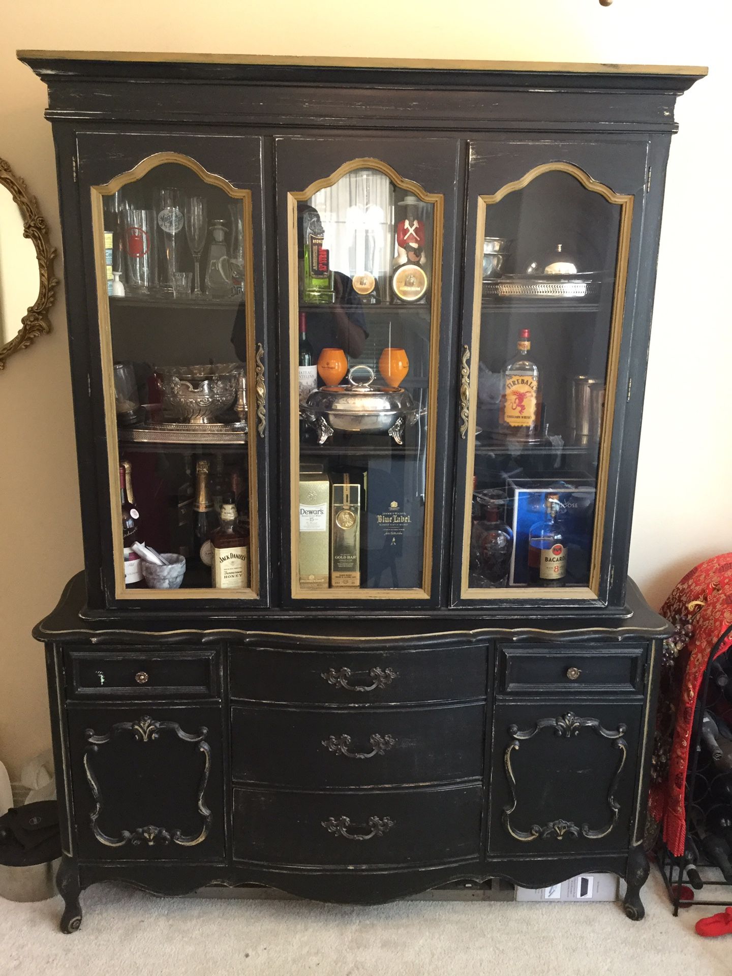 Lighted Side Hutch