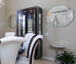 Glass tall cabinet