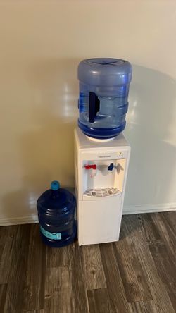 with the fridge and all the gallons